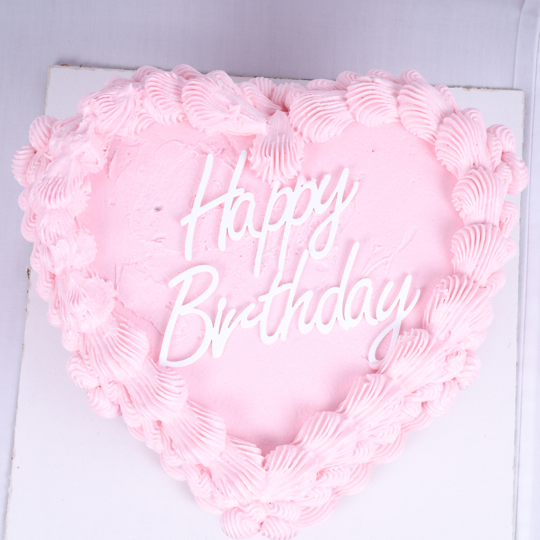 Vintage Sponge Cake – Happy birthday – Cake O'Clock